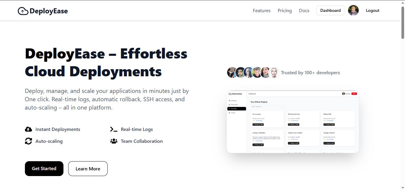 DeployEase – Automated Deployment & Server Management